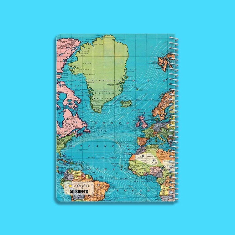 دفتر نقاشی 50 برگ کارنیکا طرح سفر Travel کد 61322 مجموعه 4 عددی