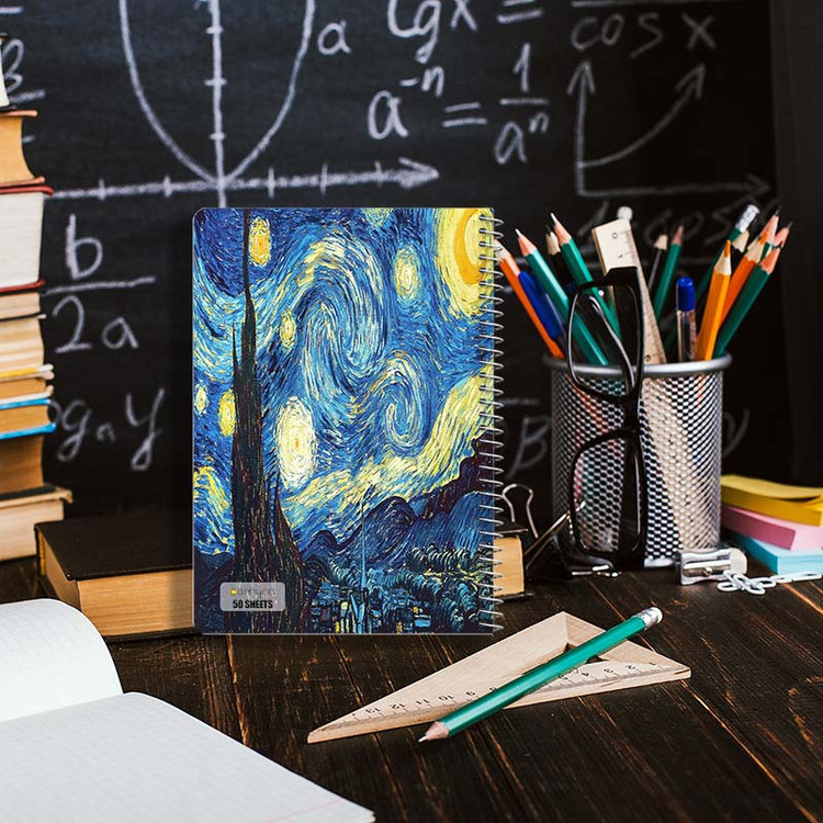 دفتر نقاشی 50 برگ کارنیکا طرح نقاشیهای ونگوگ Van Gogh Paintings کد 55872 مجموعه 4 عددی