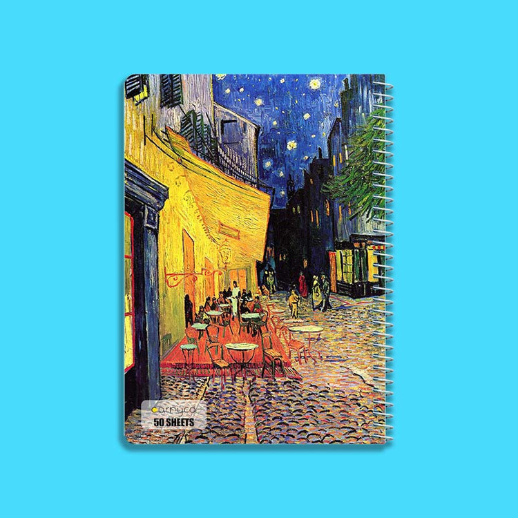 دفتر نقاشی 50 برگ کارنیکا طرح نقاشیهای ونگوگ Van Gogh Paintings کد 55872 مجموعه 4 عددی