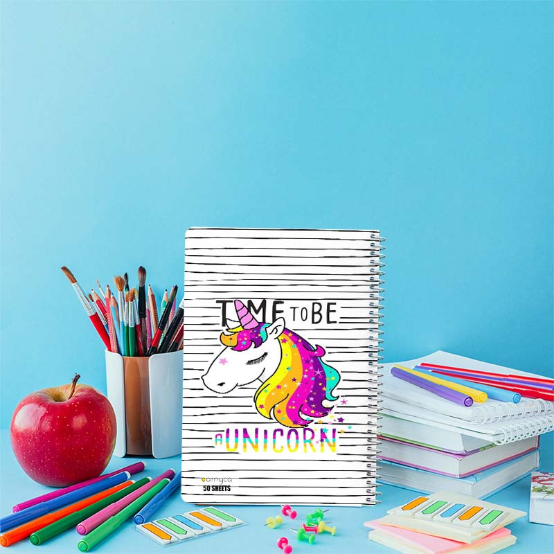 دفتر نقاشی 50 برگ کارنیکا طرح یونیکورن Unicorn کد 44505 مجموعه 4 عددی