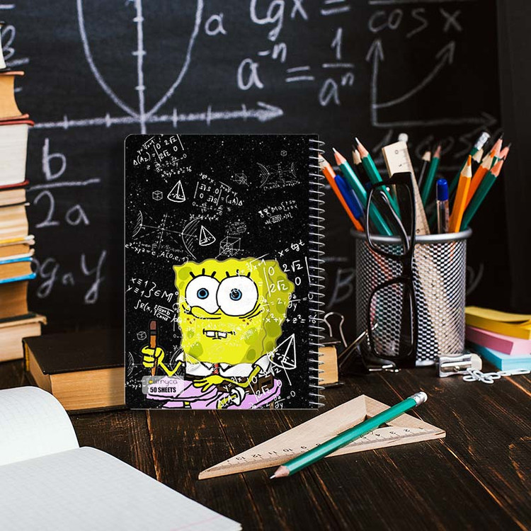 دفتر نقاشی 50 برگ کارنیکا طرح باب اسفنجی spong bob کد 17102 مجموعه 4 عددی