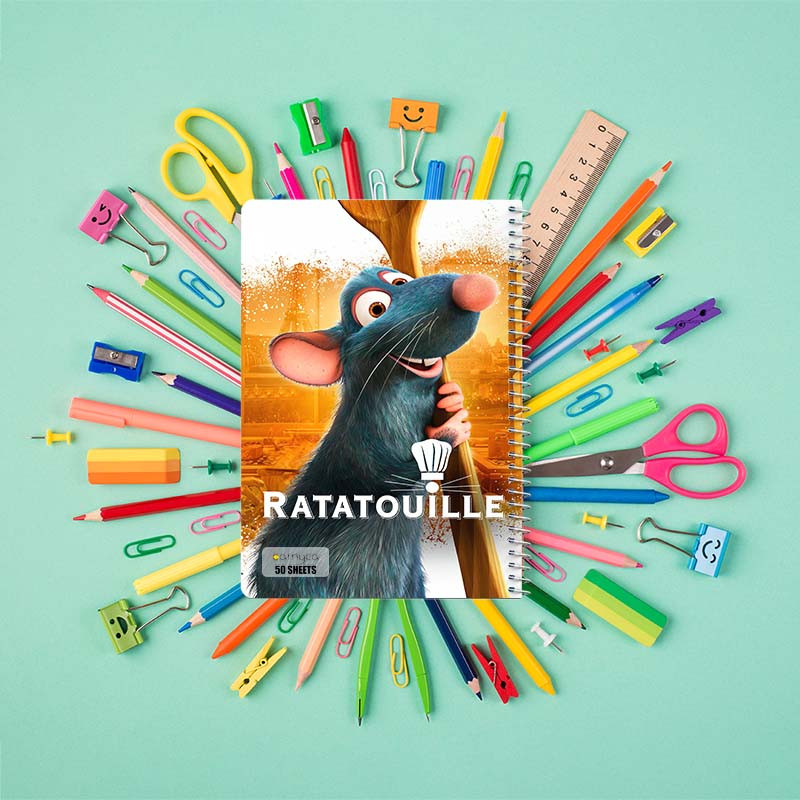 دفتر نقاشی 50 برگ کارنیکا طرح راتاتوی Ratatouille کد 61856 مجموعه 4 عددی