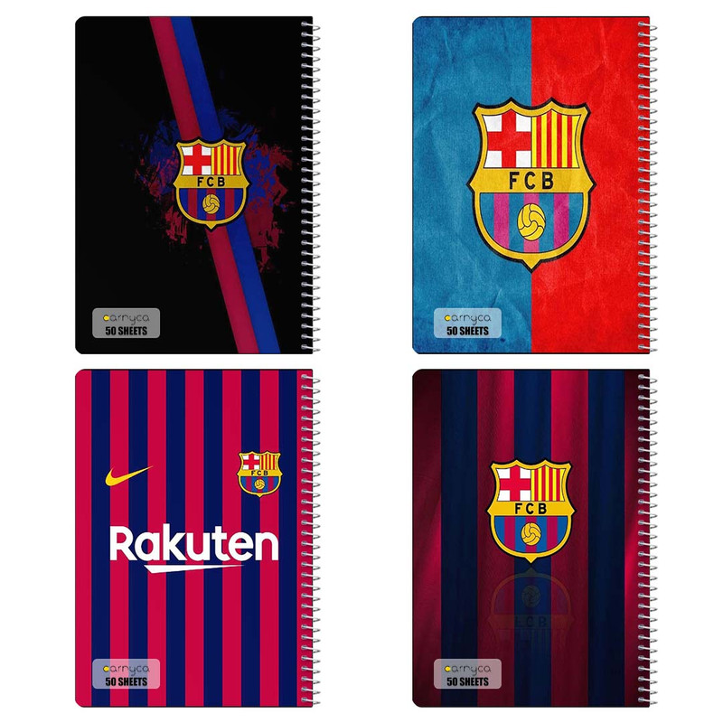 دفتر نقاشی 50 برگ کارنیکا طرح بارسلونا Barcelona کد 31735 مجموعه 4 عددی