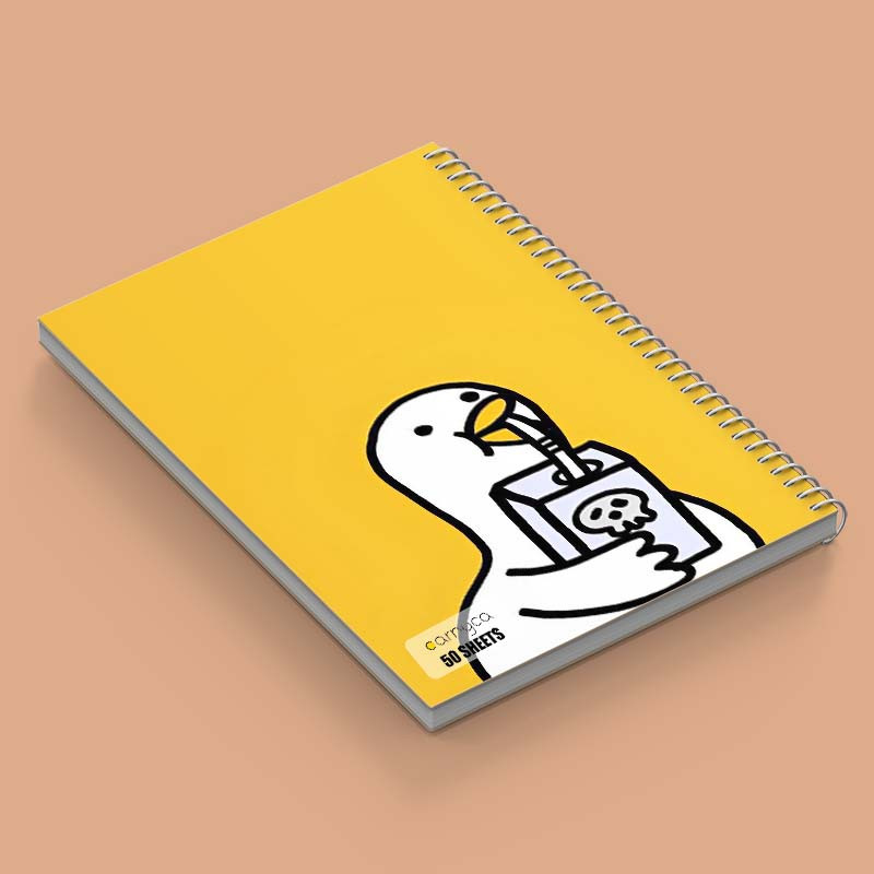 دفتر نقاشی 50 برگ کارنیکا طرح اردک کیوت Cute Duck کد 62953 مجموعه 4 عددی