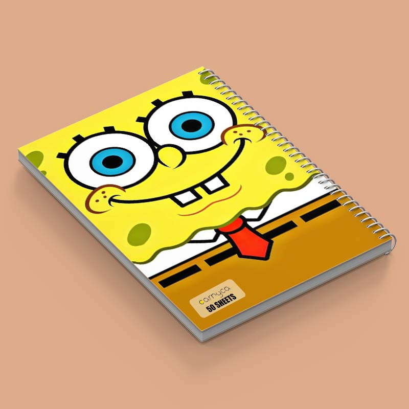 دفتر نقاشی 50 برگ کارنیکا طرح spong bob کد 41449 مجموعه 4 عددی