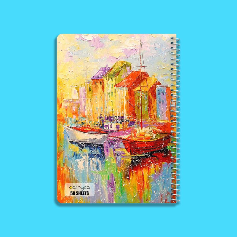 دفتر نقاشی 50 برگ کارنیکا طرح نقاشیهای آبرنگی Watercolor Paintings کد 16194 مجموعه 4 عددی