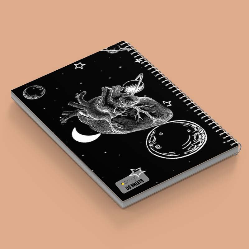 دفتر نقاشی 50 برگ کارنیکا طرح ماه Moon کد 91016 مجموعه 4 عددی