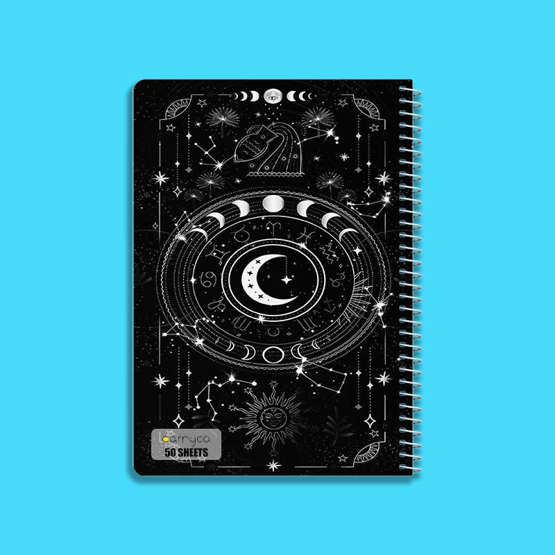 دفتر نقاشی 50 برگ کارنیکا طرح ماه Moon کد 91016 مجموعه 4 عددی