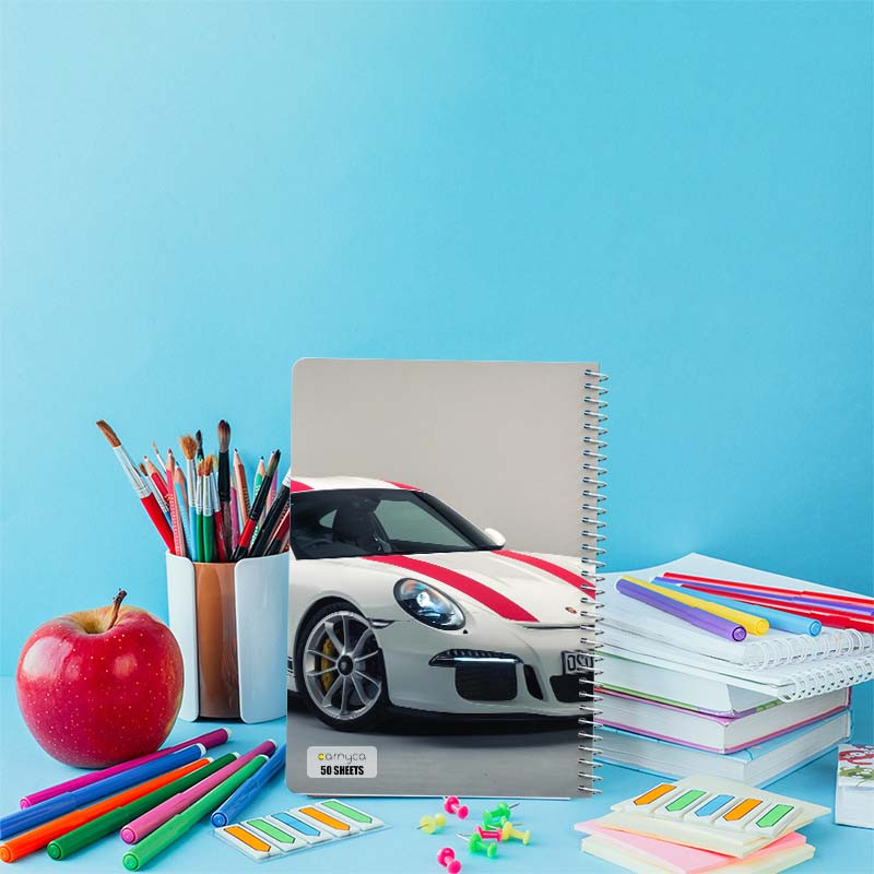 دفتر نقاشی 50 برگ کارنیکا طرح پورشه Porsche کد 62709 مجموعه 4 عددی