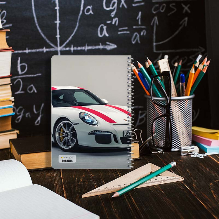 دفتر نقاشی 50 برگ کارنیکا طرح پورشه Porsche کد 62709 مجموعه 4 عددی