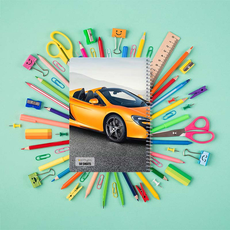 دفتر نقاشی 50 برگ کارنیکا طرح مکلارن McLaren کد 86251 مجموعه 4 عددی