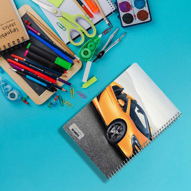دفتر نقاشی 50 برگ کارنیکا طرح مکلارن McLaren کد 86251 مجموعه 4 عددی