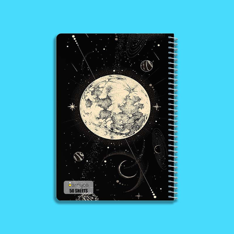 دفتر نقاشی 50 برگ کارنیکا طرح ماه Moon کد 67980 مجموعه 4 عددی