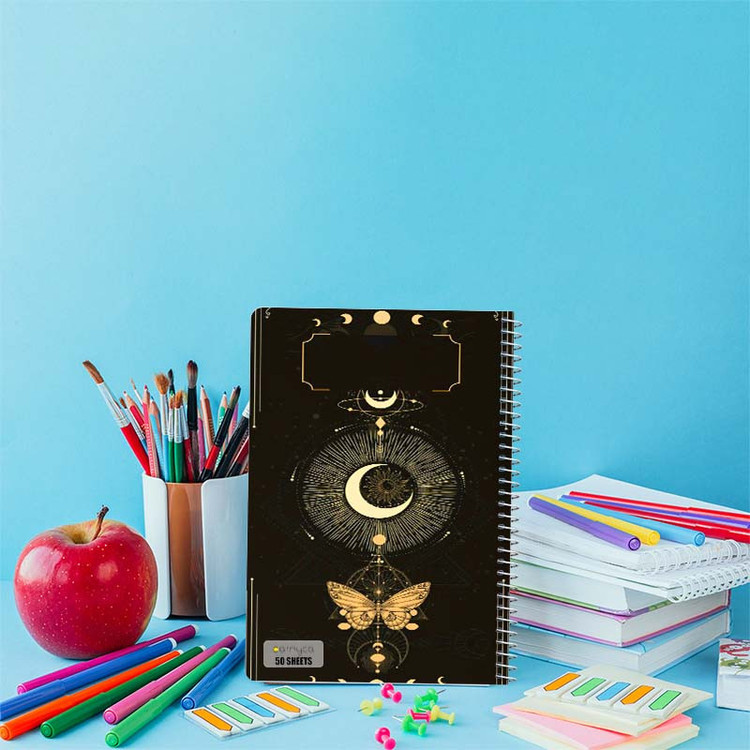 دفتر نقاشی 50 برگ کارنیکا طرح ماه Moon کد 67980 مجموعه 4 عددی