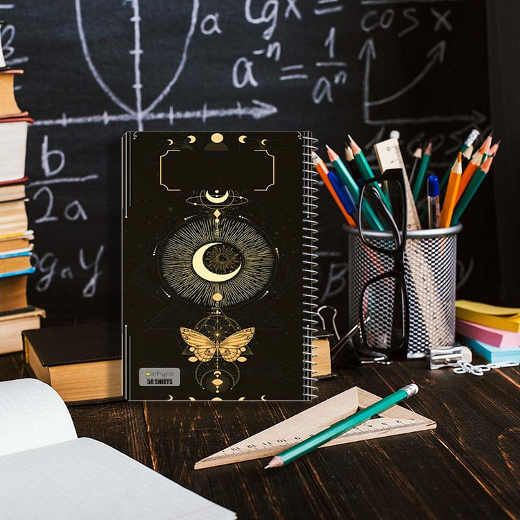 دفتر نقاشی 50 برگ کارنیکا طرح ماه Moon کد 67980 مجموعه 4 عددی