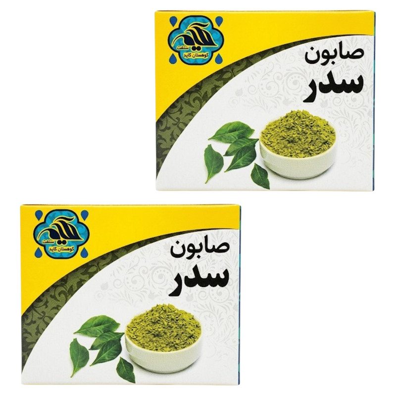 صابون شستشو ضد باکتری صورت و بدن حکیم مدل سدر مناسب برای انواع پوست وزن 50 گرم بسته دو عددی