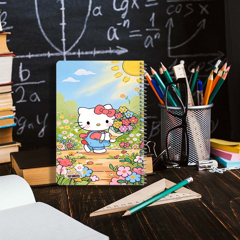 دفتر نقاشی 50 برگ کارنیکا طرح هلو کیتی hello kitty کد 71455 مجموعه 4 عددی