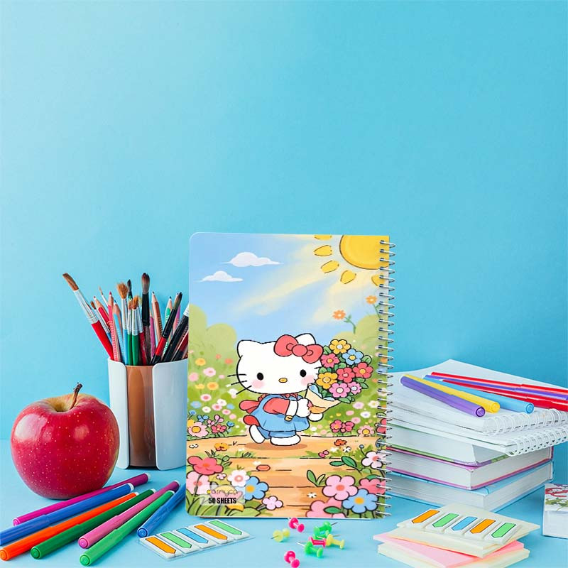 دفتر نقاشی 50 برگ کارنیکا طرح هلو کیتی hello kitty کد 71455 مجموعه 4 عددی