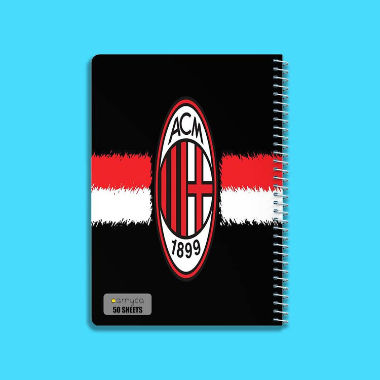 دفتر نقاشی 50 برگ کارنیکا طرح آ.ث. میلان AC Milan کد 70830 مجموعه 4 عددی