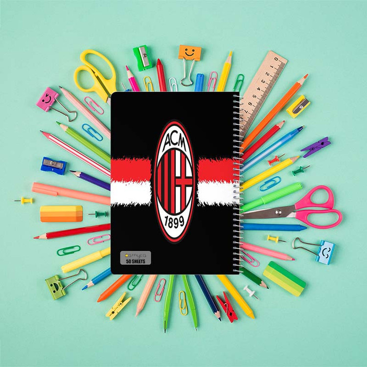 دفتر نقاشی 50 برگ کارنیکا طرح آ.ث. میلان AC Milan کد 70830 مجموعه 4 عددی