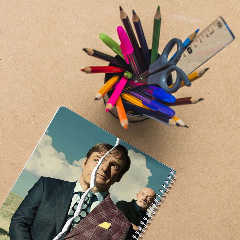دفتر نقاشی 50 برگ کارنیکا طرح بهتره با سول تماس بگیری Better Call Saul کد 87779 مجموعه 4 عددی