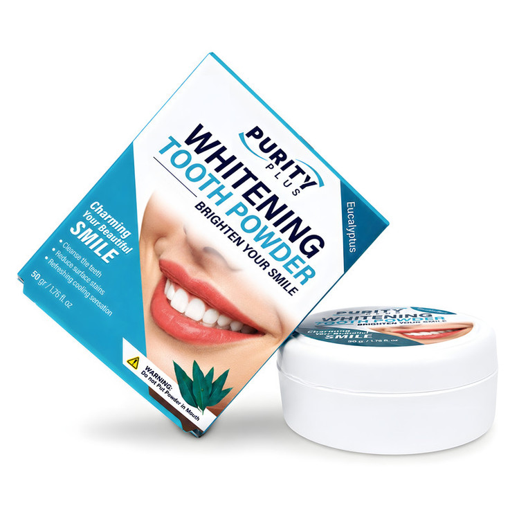 پودر سفیدکننده دندان پیوریتی پلاس مدل Eucalyptus وزن ۵۰ گرم