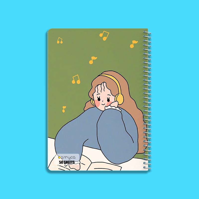 دفتر نقاشی 50 برگ کارنیکا طرح Minimalist Girl کد 43442 مجموعه 4 عددی