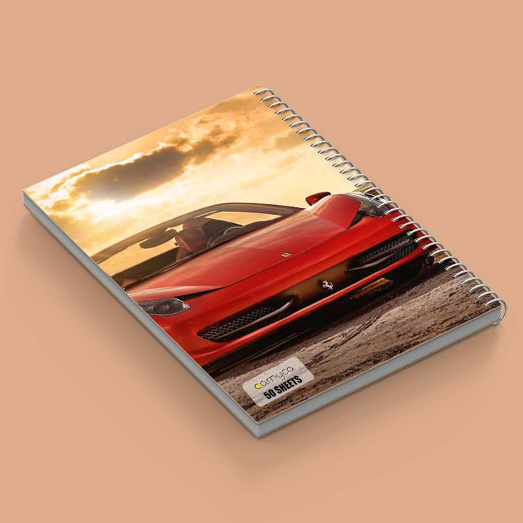 دفتر نقاشی 50 برگ کارنیکا طرح Ferrari کد 16536 مجموعه 4 عددی