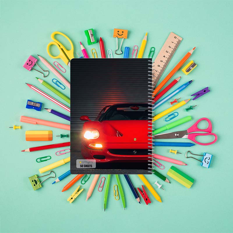دفتر نقاشی 50 برگ کارنیکا طرح Ferrari کد 16536 مجموعه 4 عددی