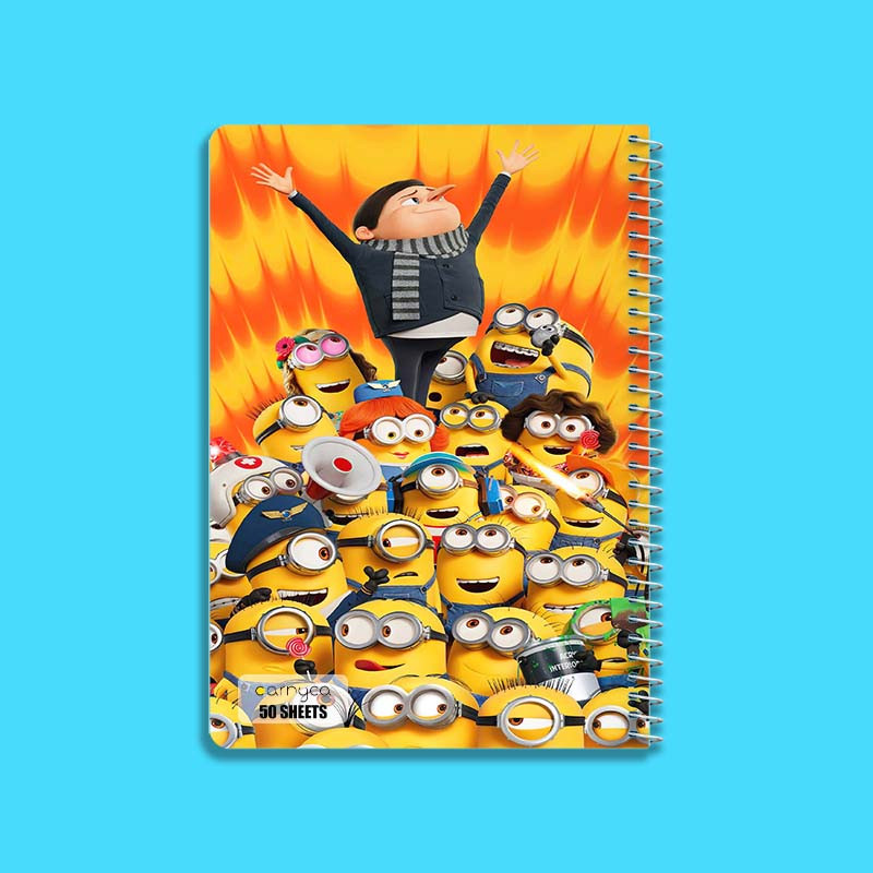 دفتر نقاشی 50 برگ کارنیکا طرح Despicable Me کد 72606 مجموعه 4 عددی