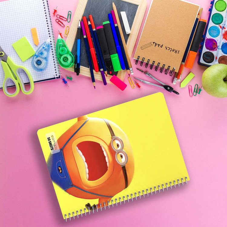 دفتر نقاشی 50 برگ کارنیکا طرح Despicable Me کد 72606 مجموعه 4 عددی