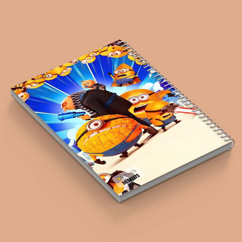 دفتر نقاشی 50 برگ کارنیکا طرح Despicable Me کد 72606 مجموعه 4 عددی