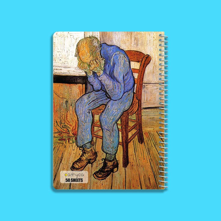 دفتر نقاشی 50 برگ کارنیکا طرح نقاشیهای ونگوگ Van Gogh Paintings کد 11488 مجموعه 4 عددی