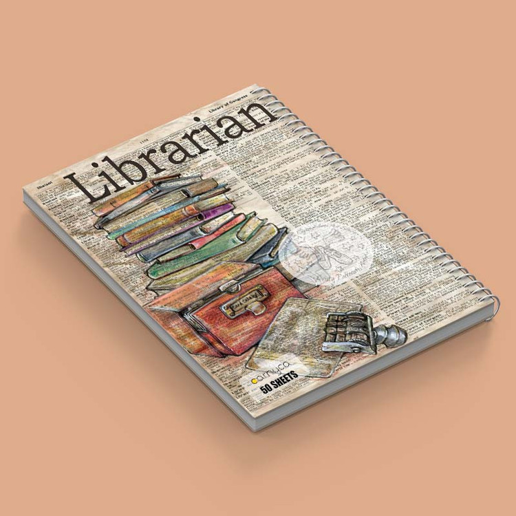 دفتر نقاشی 50 برگ کارنیکا طرح روزنامه وینتج Vintage Newspaper کد 68642 مجموعه 4 عددی