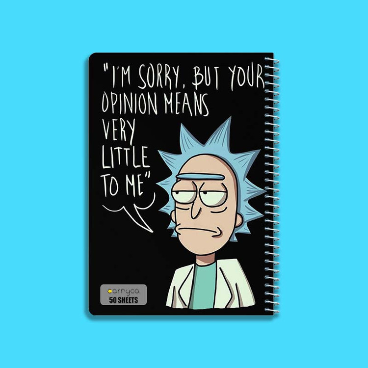 دفتر نقاشی 50 برگ کارنیکا طرح ریک و مورتی Rick and Morty کد 28753 مجموعه 4 عددی