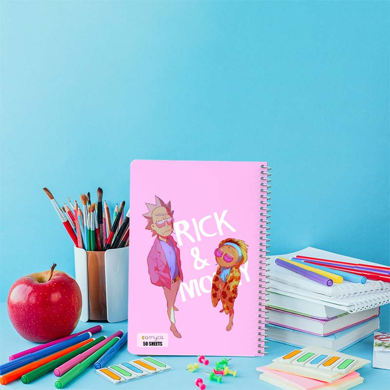 دفتر نقاشی 50 برگ کارنیکا طرح ریک و مورتی Rick and Morty کد 28753 مجموعه 4 عددی