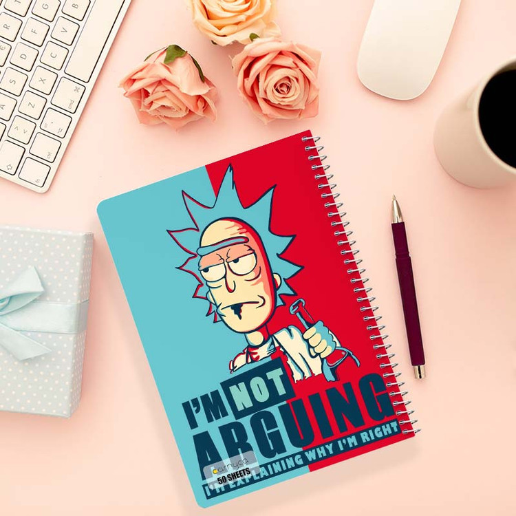 دفتر نقاشی 50 برگ کارنیکا طرح ریک و مورتی Rick and Morty کد 28753 مجموعه 4 عددی