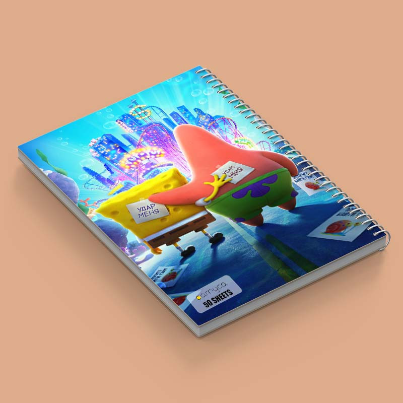 دفتر نقاشی 50 برگ کارنیکا طرح spong bob کد 66092 مجموعه 4 عددی