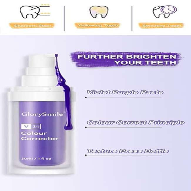 خمیردندان گلوری اسمایل مدل V34 حجم 30 میلی لیتر