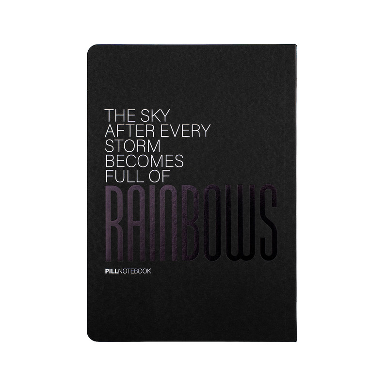 دفتر طراحی 50 برگ پیل مدل نایت طرح RAINBOW