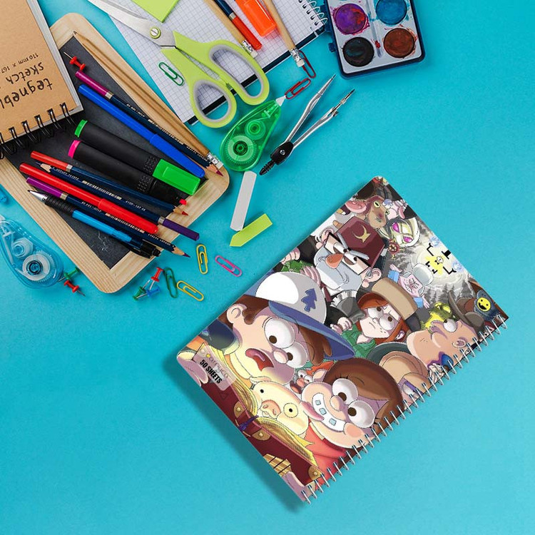 دفتر نقاشی 50 برگ کارنیکا طرح Gravity Falls کد 26437 مجموعه 4 عددی