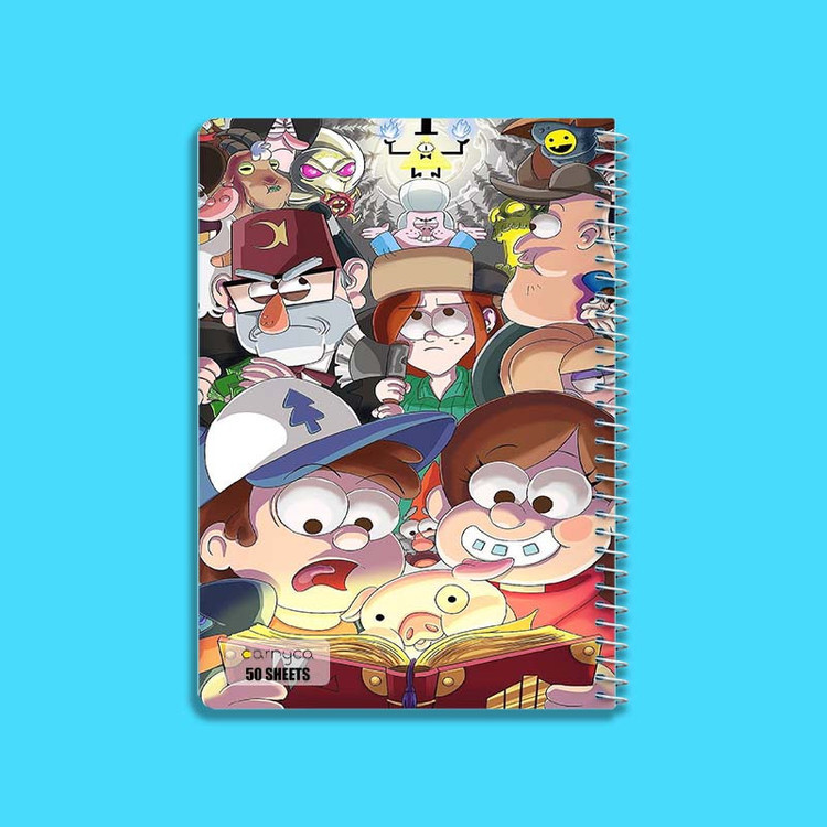 دفتر نقاشی 50 برگ کارنیکا طرح Gravity Falls کد 26437 مجموعه 4 عددی