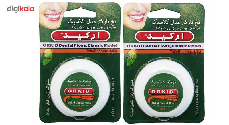 نخ دندان نازک تر ارکید مدل کلاسیک بسته 2 عددی