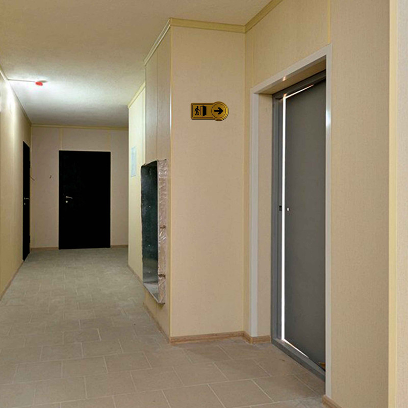 تابلو راهنما آژنگ طرح خروج مدل درب و آدم راست بالا کد EX-T-503