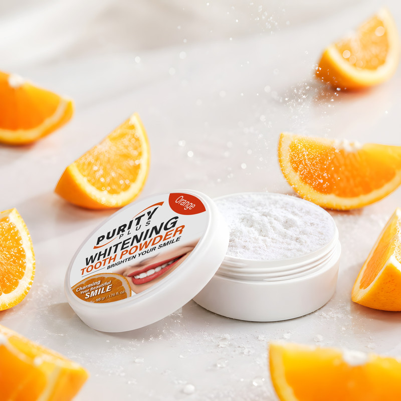 پودر سفیدکننده دندان پیوریتی پلاس مدل Orange وزن ۵۰ گرم