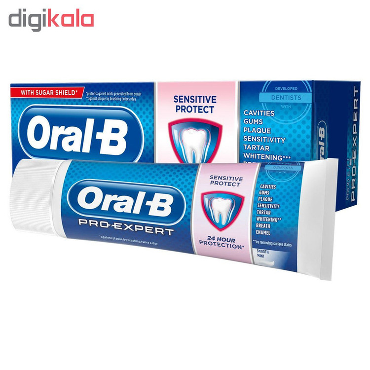 خمیر دندان اورال-بی سری All Around Protection مدل Sensitive حجم 75 میلی لیتر