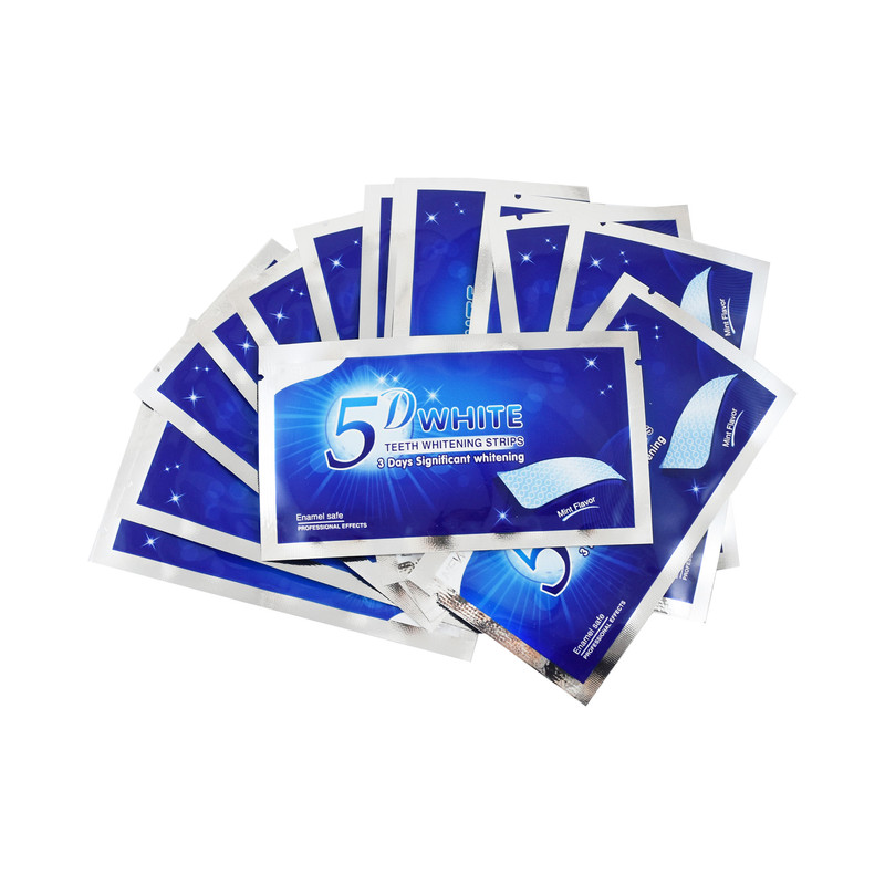 چسب سفید کننده دندان دی وایت مدل 5D بسته 14 عددی