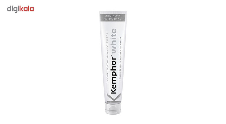 خمیر دندان سفید کننده کمفور مدل Kemphor White حجم 75میلی لیتر