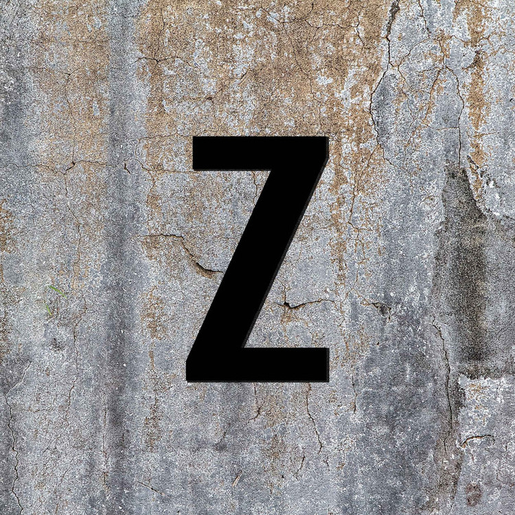 تابلو راهنما آژنگ طرح حروف لاتین کدZ-348