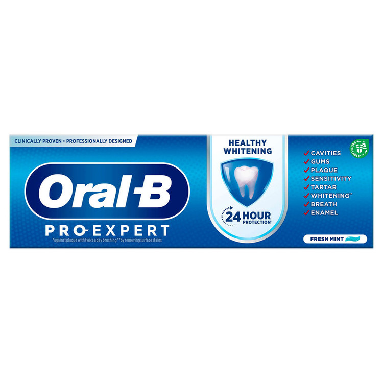 خمیر دندان اورال-بی مدل PRO-EXPERT HEALTHY WHITENING حجم 75 میلی لیتر